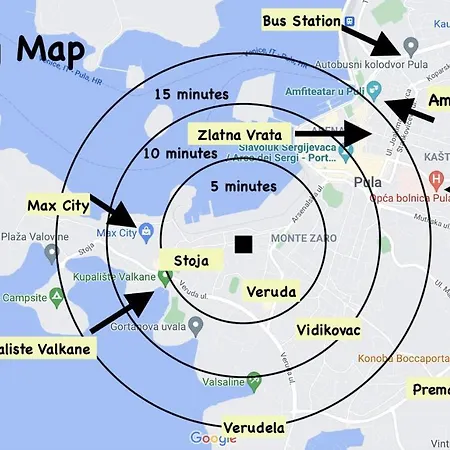 New Stylish & Modern Studio Apart - With Sea View بولا