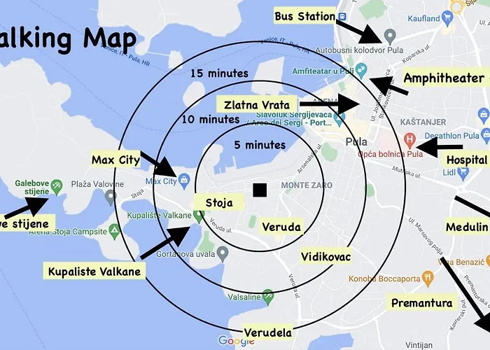 New Stylish & Modern Studio Apart - With Sea View Пула